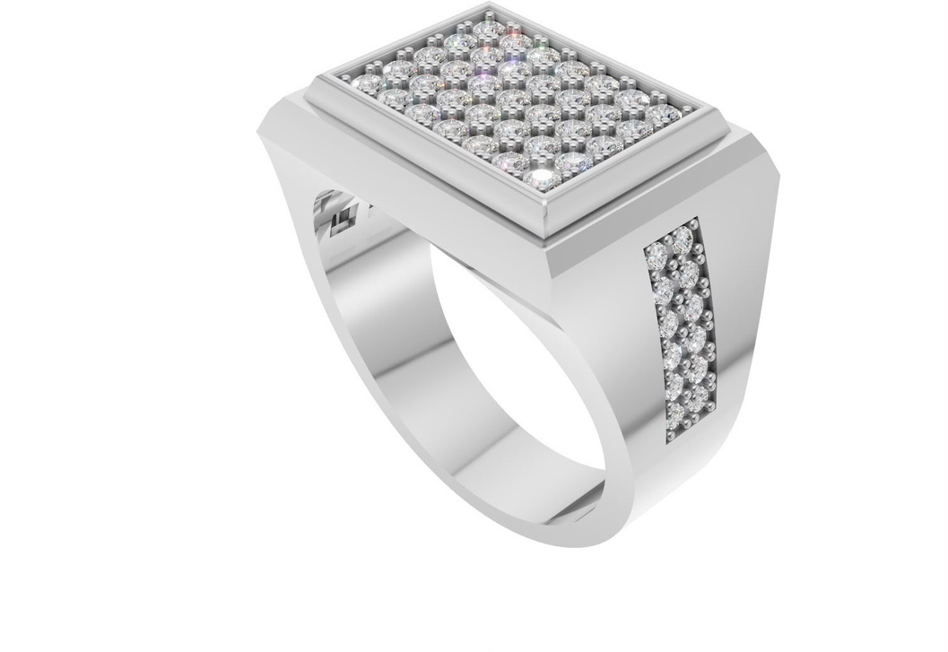 Anel ELE com Diamantes (Ouro Amarelo)